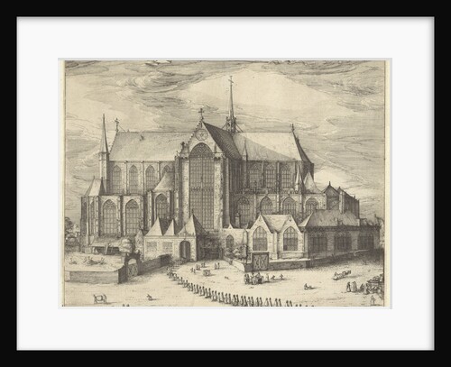 Nieuwe Kerk Amsterdam by Claes Jansz. Visscher II