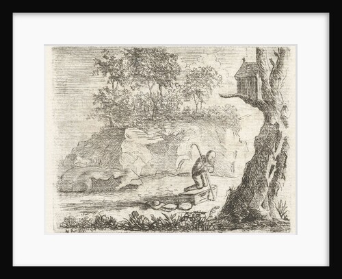 Praying pilgrim by baron Reinierus Albertus Ludovicus van Isendoorn à Blois