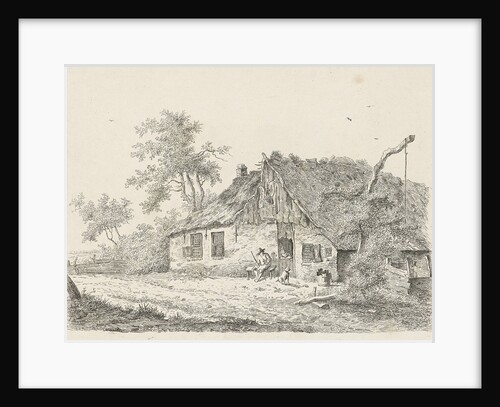 Farm with farmer and rancher by Egbert van Drielst