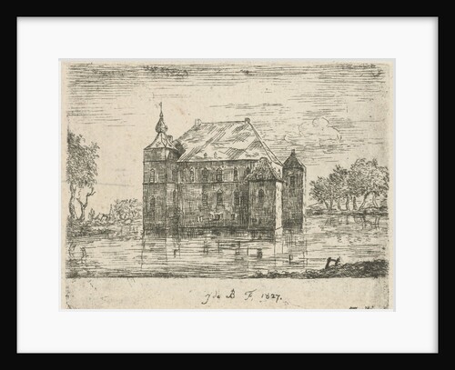 The Castle Cannenburch Vaassen seen from the back by baron Reinierus Albertus Ludovicus van Isendoorn à Blois