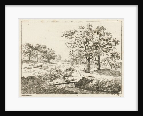 Brook with warden by baron Reinierus Albertus Ludovicus van Isendoorn à Blois