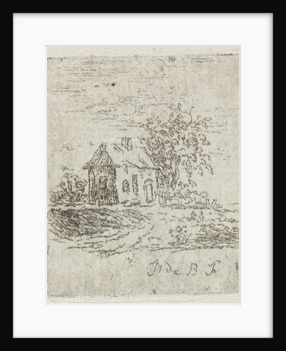 House with tree by baron Reinierus Albertus Ludovicus van Isendoorn à Blois