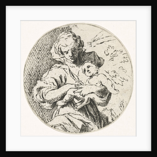 Woman with child in arms by Caspar Jacobsz. Philips