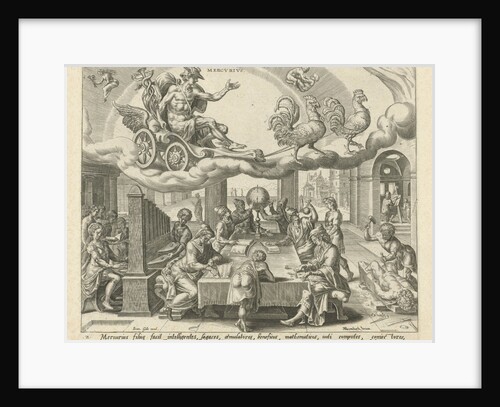 The planet Mercury and his children by Joannes Galle