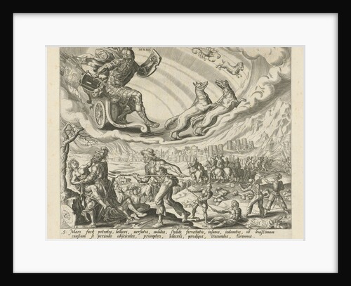 The planet Mars and its children by Joannes Galle