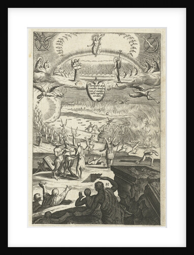 Emblem with the final judgment for the consideration of life in virtue or sin by Hendrik Aertssens