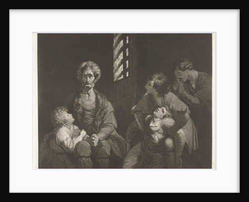 Ugolino conte della Gherardesca dies with three of his sons and one of his grandsons starvation in the dungeon by John Boydell