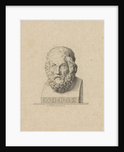 Bust of the Greek poet Homer by P. Mottet