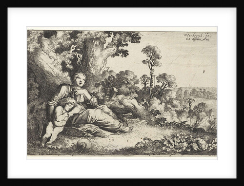 Hagar and Ishmael in the desert by Claes Jansz. Visscher II