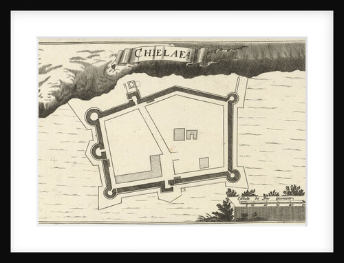 Map of the fortress Chielafa by Jacob Peeters