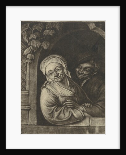 Couple in a window opening by Adriaen van Ostade
