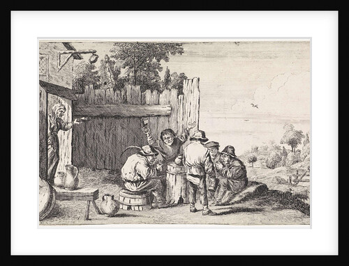 Five farmers around one ton by Anonymous