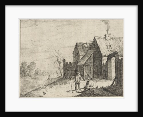 Two farmers talking by Anonymous