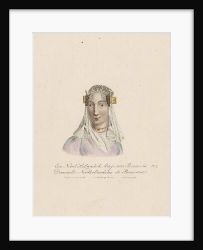 Bust of a girl in traditional costume D by Evert Maaskamp