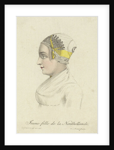Bust of a girl in traditional costume B by Willem van Senus
