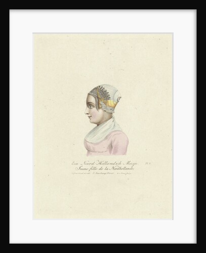 Bust of a girl in traditional costume B by Evert Maaskamp