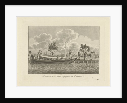 with passengers Trekschuit, Carl Cristiaan Fuchs by Evert Maaskamp