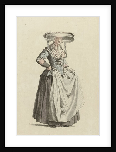 Women with wide hat by Johannes Huibert Prins