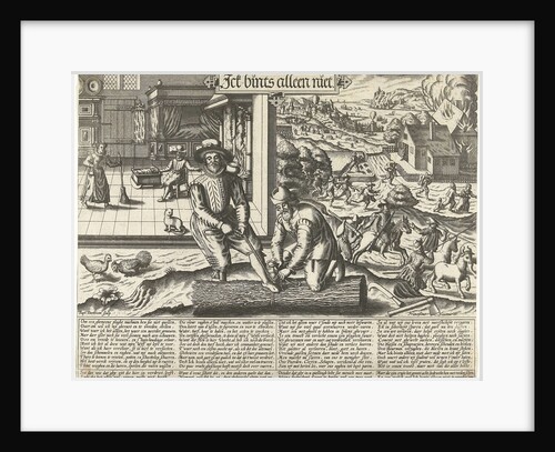 Proverb: Ick bints not only, Baptista van Doetechum by François van den Hoeye