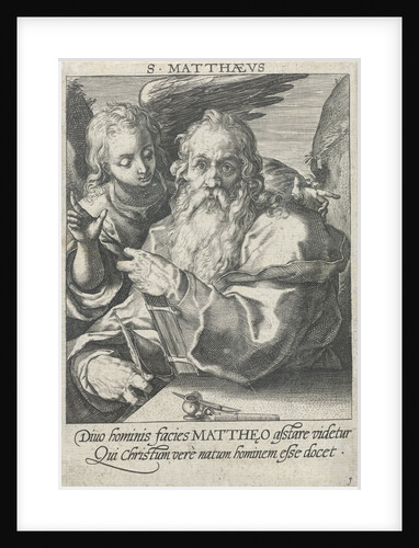 Evangelist Matthew by Hendrick Goltzius