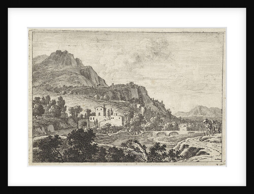 Two peddlers at a river by Herman van Swanevelt