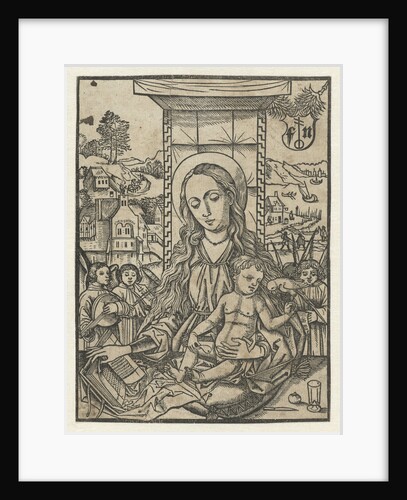 Mary and child with parrot by Martin Schongauer