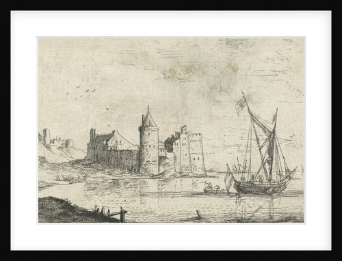 Castle on the coast by Bonaventura Peeters I
