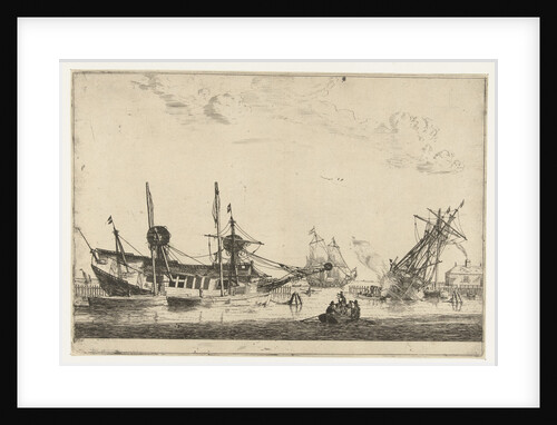 Two-keeled sailboats by Reinier Nooms