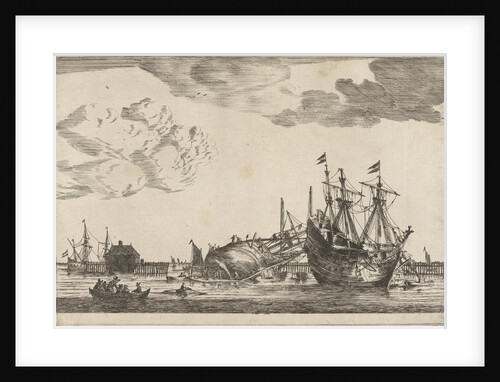 Two ships are ready for repair by Reinier Nooms