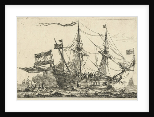 Arrival of an English ship by Reinier Nooms
