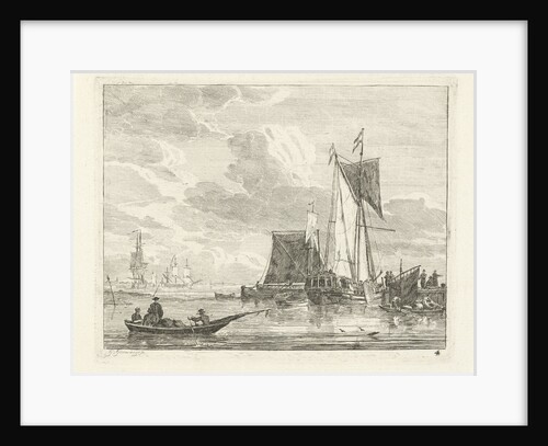 Ships at a jetty by Gerrit Groenewegen