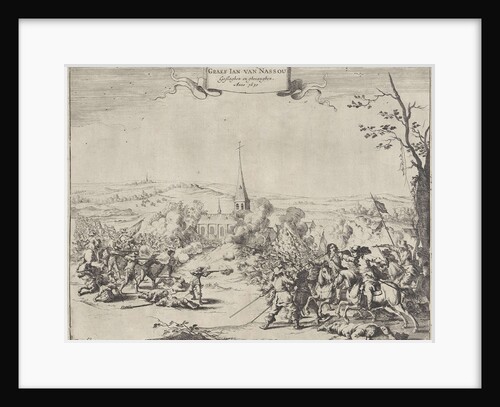 Capture of Johan VIII, Count of Nassau-Siegen by Colonel Ysselstein during fighting at the Wesel by Dirk Stoop
