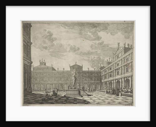 Interior of a synagogue by Dirk Goris