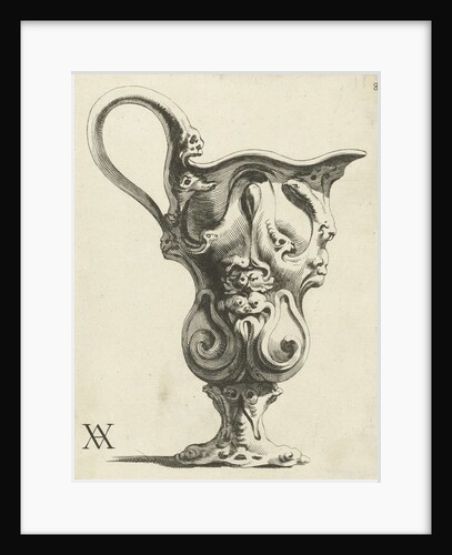 Ewer with lobe ornaments and masks by Christiaen van Vianen
