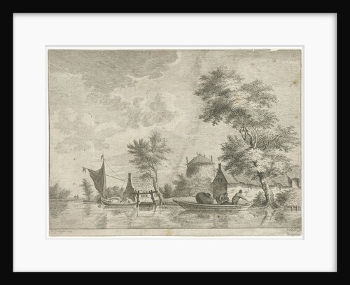 River Landscape with a haystack by Jan van Goyen