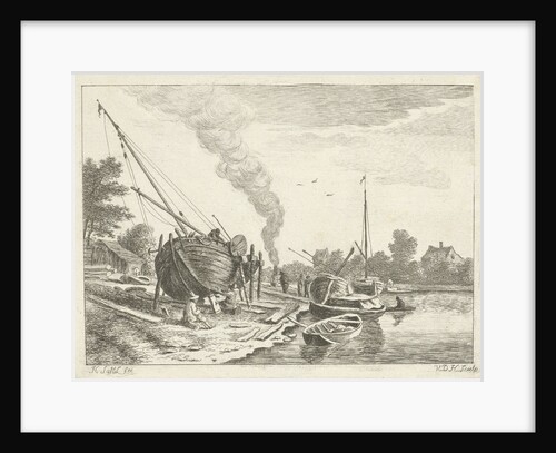 Shipyard by Anthonij van der Haer