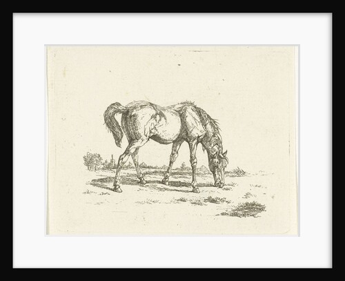 Grazing horse to right by Jan Dasveldt