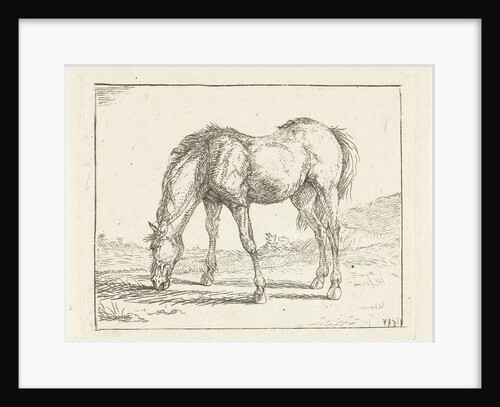 grazing horse left by Jan Dasveldt