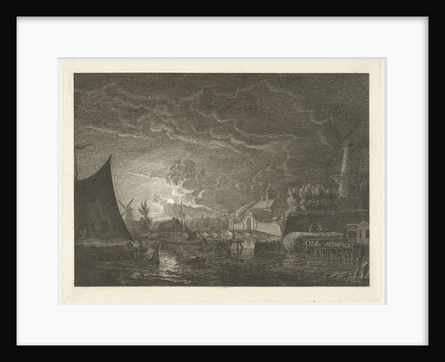 View of the Marepoort Leiden by Hermanus Fock