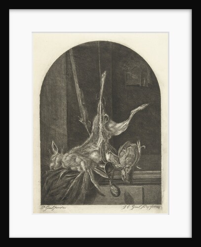 Still life with dead hare by Jacobus Cornelis Gaal