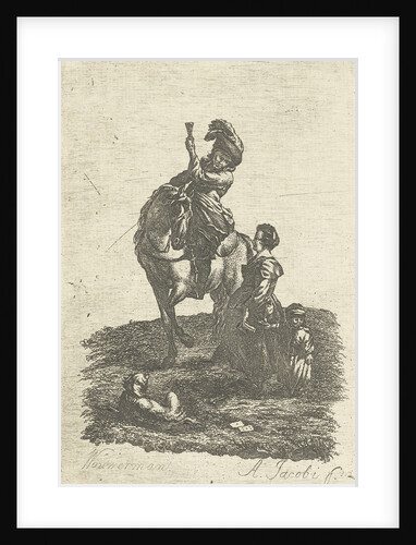 Rider on horseback by Abraham Jacobi