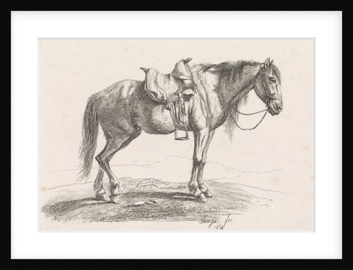 Saddled horse by George Jooss