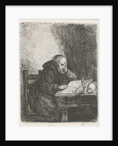 Reading monk by David van der Kellen II