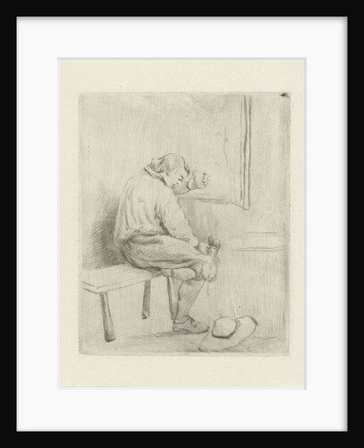 Young man on a sofa by David van der Kellen II