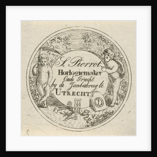 Business Card watchmaker S. Pierrot by David van der Kellen II