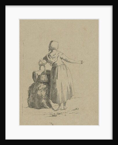 Woman with a basket by Jacob van Kouwenhoven