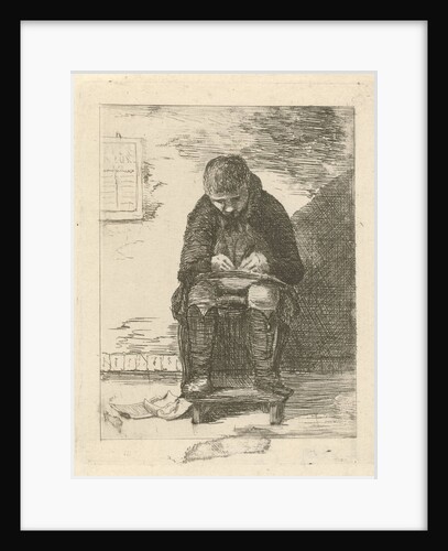 Artist in an interior by Gerrit Lamberts