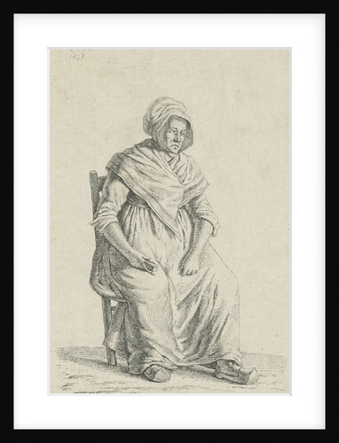 Sitting farmer from Wallonia by Anthonie Willem Hendrik Nolthenius de Man