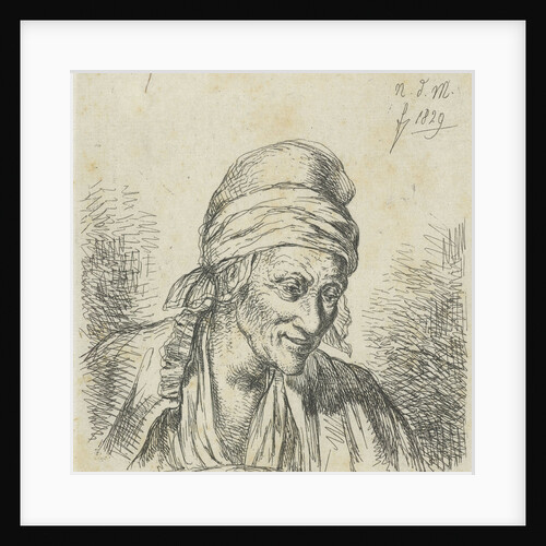 Old woman right by Anthonie Willem Hendrik Nolthenius de Man