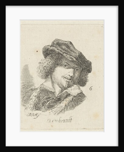 Portrait of Rembrandt by Anthonie Willem Hendrik Nolthenius de Man